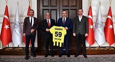 Tekirdağspor’un Yeni Başkanı Ayhan Atakan, Vali Soytürk’ü Ziyaret Etti