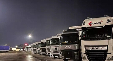 TIR şoförleri, yeni yıla Kapıkule'de girdi