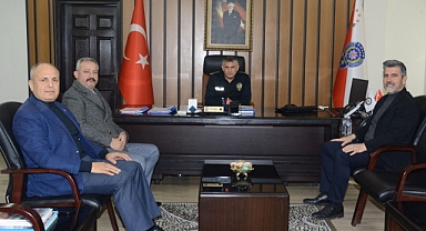 AK Parti Babaeski İlçe Teşkilatı'ndan Emniyet Müdürü Çamuroğlu'na Nezaket Ziyareti