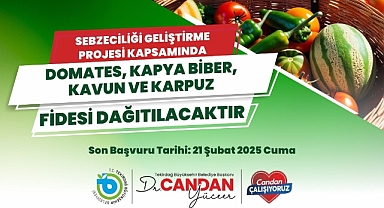 BÜYÜKŞEHİR'DEN ÇİFTÇİLERE FİDE DESTEĞİ