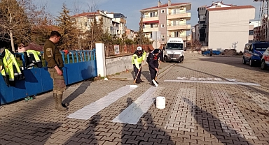 İğneada Belediyesi’nden Öğrencilerin Güvenliği İçin Yeni Yaya Geçidi Düzenlemeleri