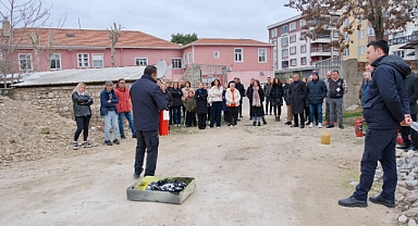 Kırklareli İl Milli Eğitim Müdürlüğü'nde Yangın Tatbikatı ve Eğitim