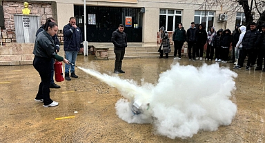 Pehlivanköy Anadolu Lisesi'nde Yangın ve Acil Durum Tatbikatı Gerçekleştirildi
