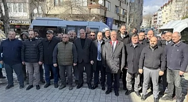 Tekirdağ'da 11 ilçenin şoförler odası başkanları, UKOME kararlarını protesto etti