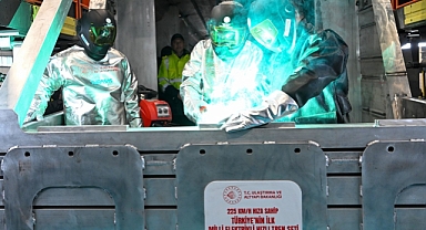 YERLİ VE MİLLİ ELEKTRİKLİ HIZLI TREN SETİNE İLK KAYNAK