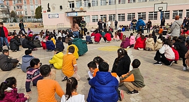 Babaeski Gazi Osman Paşa İlkokulu’nda Deprem ve Yangın Tatbikatı Gerçekleştirildi