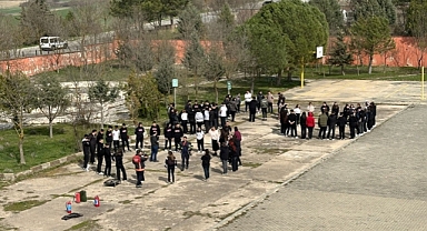 Babaeski Mesleki ve Teknik Anadolu Lisesi’nde Afet Eğitimi ve Tatbikat Gerçekleştirildi
