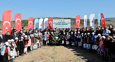 Down Sendromlu Öğrenciler, Hatıra Ormanına Fidan Dikti