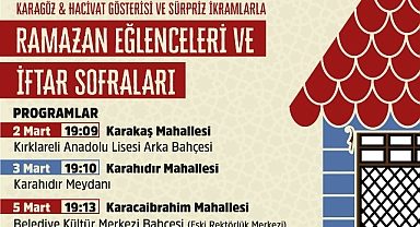 Kırklareli Belediyesi Ramazan Eğlenceleri Başlıyor