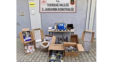 Tekirdağ'da 100 bin makaron ele geçirildi