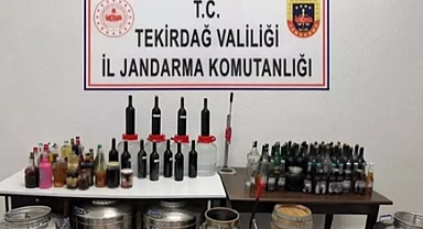 Tekirdağ’da 251 litre sahte içki ele geçirildi; 1 gözaltı