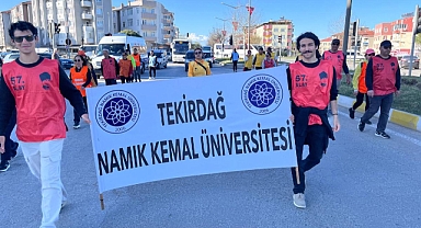 TEKİRDAĞ NKÜ 57. ALAY YÜRÜYÜŞÜNÜ TAMAMLADI