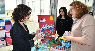 TEKİRDAĞ NKÜ SHMYO ÇOCUK GELİŞİMİ PROGRAMI ÖĞRENCİLERİNDEN “ÇEVRE VE İKLİM DEĞİŞİKLİĞİ MATERYAL SERGİSİ”