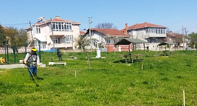 Alpullu’da Yeşil Alanlarda Yoğun Temizlik ve Bakım Çalışması