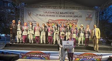 Babaeski Ortaokulu Halk Oyunları Ekibi, Lüleburgaz’da Göz Doldurdu