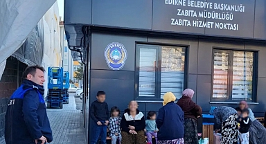 EDİRNE BELEDİYESİ’NDEN DİLENCİLERE YÖNELİK SIKI DENETİM