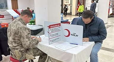 Edirne'de, emniyet teşkilatından polis haftasında kan bağışı