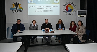 Kırklareli TSO’dan ÇYDD Kırklareli Şubesi’ne Anlamlı Ev Sahipliği