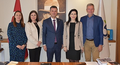 Litvanyalı Konuklardan Başkan Sarıkurt`a Ziyaret