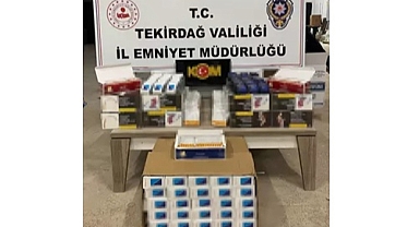 Tekirdağ’da 35 bin 780 makaron ele geçirildi