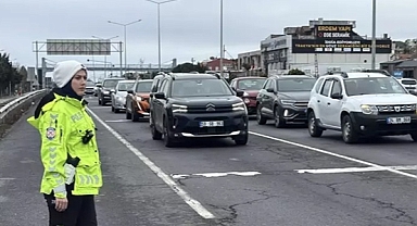 Tekirdağ-İstanbul kara yolunda trafik denetimler artırıldı