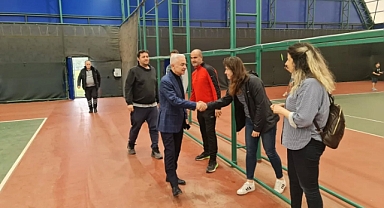 Vali Turan, Vali Mustafa Yaman Spor Tesisinde İncelemelerde Bulundu