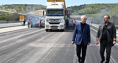 Vali Uğur Turan, Edirne-Kırklareli Yol Çalışmalarını Yerinde İnceledi