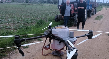 Babaeski'de Dron İle Çeltik Ekimi