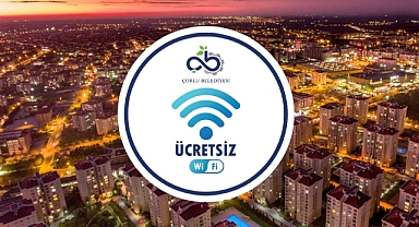 Çorlu Belediyesi`nden 13 Noktada Ücretsiz İnternet