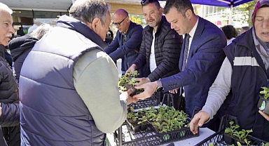 Çorlu Belediyesinden Vatandaşlara Seymen Kavunu Fidesi
