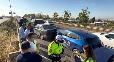 Çorlu'da zincirleme kaza; 1 yaralı