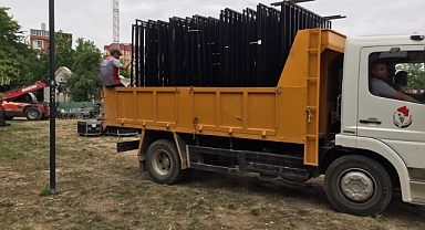 Kırklareli Karagöz Festivali Sona Erdi, Sahne ve Stantlar Toplandı