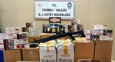 Tekirdağ'da 248 bin makaron ele geçirildi