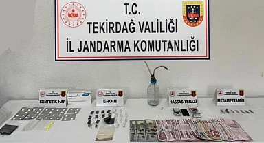Tekirdağ'da jandarmadan uyuşturucu operasyonu