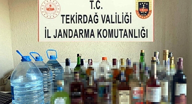 Tekirdağ'da sahte içki ve kaçak sigara operasyonu