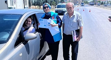 Babaeski’de Trafik Noktasında Sigara Bırakma Farkındalığı