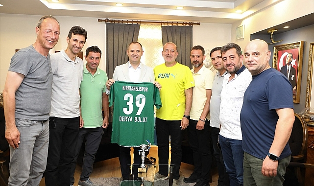Başkan Derya Bulut, MHP Heyetini ve Şampiyon Veteranları Ağırladı