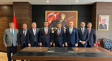 Başkan Sarıkurt'tan Kaymakam Erten'e Hayırlı Olsun Ziyareti