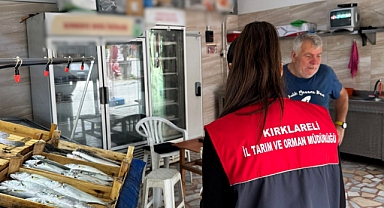 Demirköy'de Su Ürünleri Denetimleri Aralıksız Sürüyor