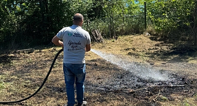 İğneada Limanköy’de Örtü Yangını Büyümeden Söndürüldü