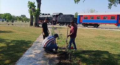 KARAAĞAÇ NOSTALJİK TRENİ ÇEVRE DÜZENLEMESİ TAMAMLANDI