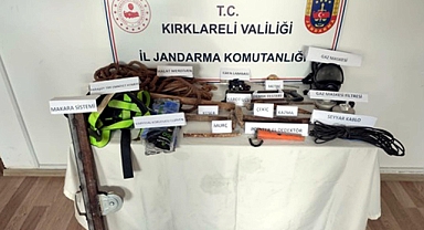 Kırklareli'de kaçak kazı yapan 9 şüpheli yakalandı