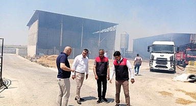 Lüleburgaz’daki Yem Deposu Yangını Sonrası İnceleme Yapıldı