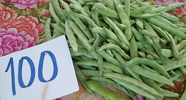 Pazarda Fasulye Yoğun İlgi Gördü