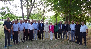 Pınarhisar Kaymakamı Rabia Naçar Çanakcıoğlu'na Muhtarlardan Veda Yemeği