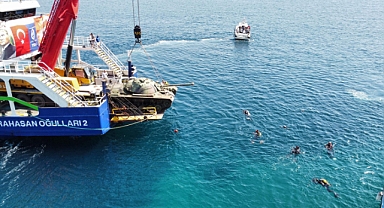 Saros Körfezi'ne tank batırıldı