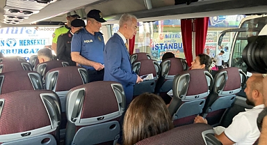 Vali Turan Otogarda Bayramlaştı