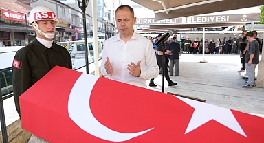 Vefat Eden Kıbrıs Gazisi Ahmet Ateş Askeri Tören Düzenlendi