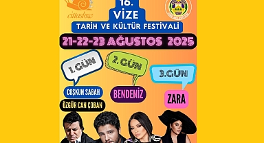 Vize 16. Tarih ve Kültür Festivali İçin Geri Sayım Başladı
