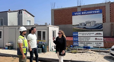 Vize’de Anaokulu İnşaatı Yükseliyor: İl Millî Eğitim Müdürü Özefsun İncelemelerde Bulundu